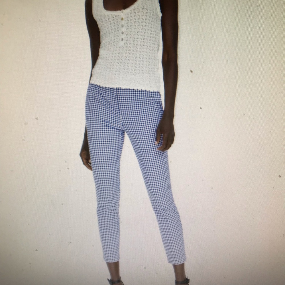 NWT Zara gingham jogging pants